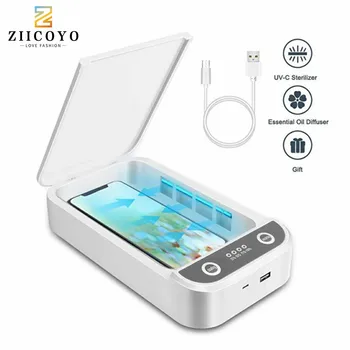 

Portable UV Sterilizer Box Phone UV Sanitizer UV Bulb Disinfection Cleaning Device with Germicidal light for Watch Phone Mask