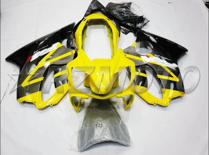 

New TOP (Injection molding) ABS Fairing Kits Fit For Honda CBR600 FS F4i 2004 2005 2006 2007 04 05 06 07 Fairings yellow gray