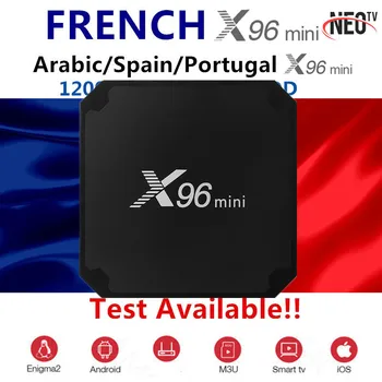 

X96 Mini TV Box Un ans NEO PRO iptv portugal Arabic Belgium French TV English Dutch For Android Box Smart TV neotv Box Only