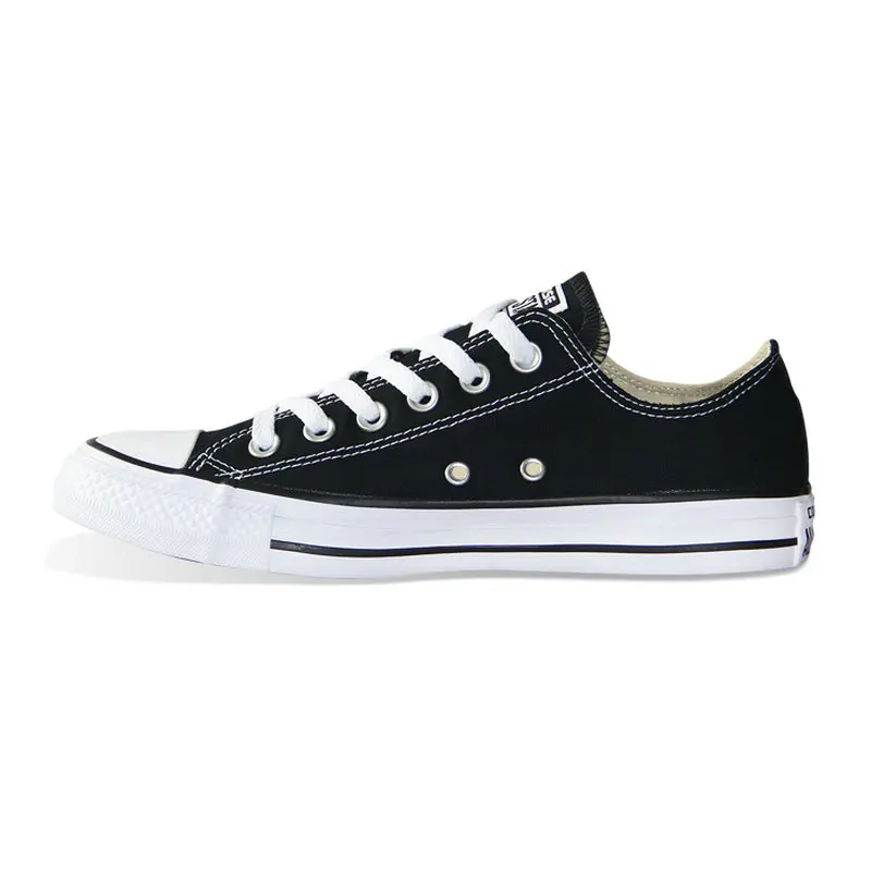 Black Low 101001 КОНВЕРС ВСЕ ЗВЕЗДЫ Обувь Chuck Taylor низкий стиль Мужские и женские унисекс классические кроссовки обувь для скейтбординга 101001 - Цвет: Black Low 101001