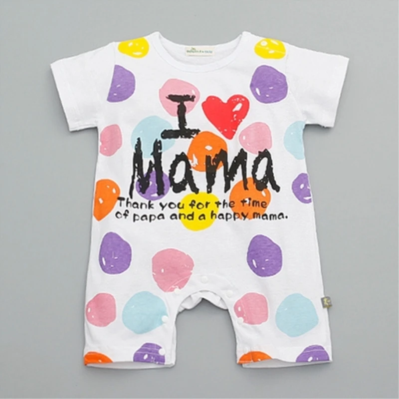 Костюм с надписью я люблю мама папа хлопковая одежда для маленького мальчика