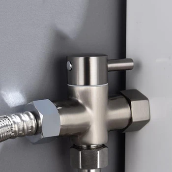 

Function Switch Adapter Control Valve Toilet Divider Shower Diverter Valve Switching Valve Toilet Bidet Shower Water Separator