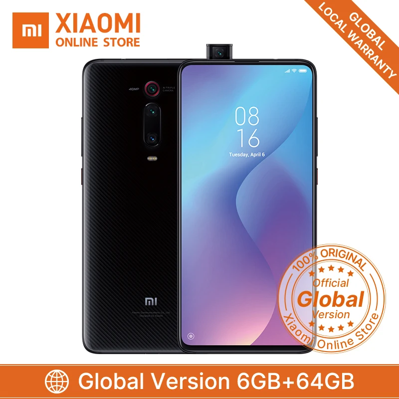 Смартфон Xiaomi Mi 9T 6GB 64GB Snapdragon 730 6 39 'ɺMOLED 4000mAh Superbattery 18W QC 3 0 48MP Trible Camera |
