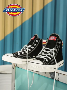 

Original Dickies Spring Women's Canvas Shoes Students Low To Help Flat Bottom Casual Sneakers Shoes Men & Women Couple Shoes