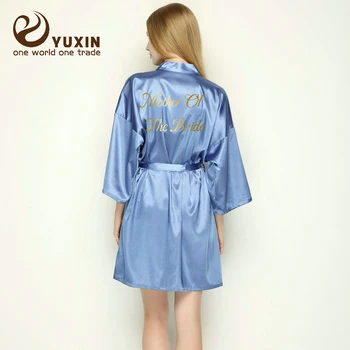 

Women's solid color wedding gown, rayon satin, smooth and breathable sexy ladies bathrobe 2020 new