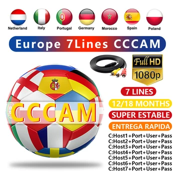 

2020 Most stable 7 line CCCAM suitable for DVB-S2 satellite TV receivers 1 year European Spain Portugal servers Fast delivery