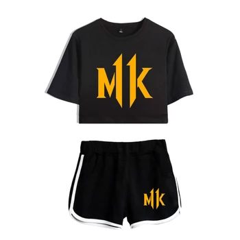 

2019 Mortal Kombat 11 Shorts Women Casual Super shorts Outerwear Contrast Summer Soft Elastic Waist Shorts