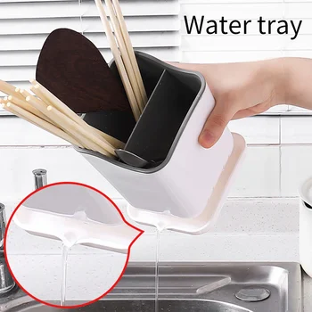 

Kitchen Drain Chopsticks Cage Multi-function Desktop Partition Rack Hollow Cutlery Drainer Spoon Fork Knife Shelf Holder 1PC