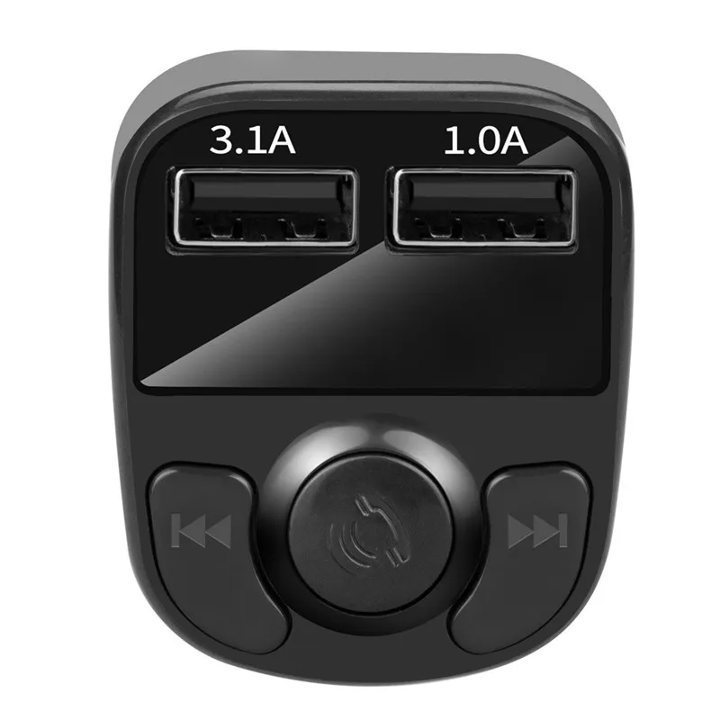 Bluetooth 3.1A автомобильное зарядное устройство для мобильного телефона быстрое зарядное устройство Поддержка FM MP3 автомобильное зарядное устройство двойной USB зарядное устройство для телефона адаптер