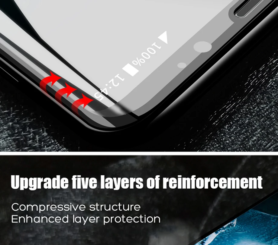 500D полностью изогнутое закаленное стекло для samsung Galaxy S9 S8 Plus Note 9 8 Защитная пленка для экрана на samsung S7 S6 Edge S9