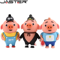 JASTER – Mini clé USB 2.0 de 32 go/64 go, lot de nouveaux lecteurs Flash, dessin animé, cochon porte bonheur, mignon, drôle, créatif, cadeaux 