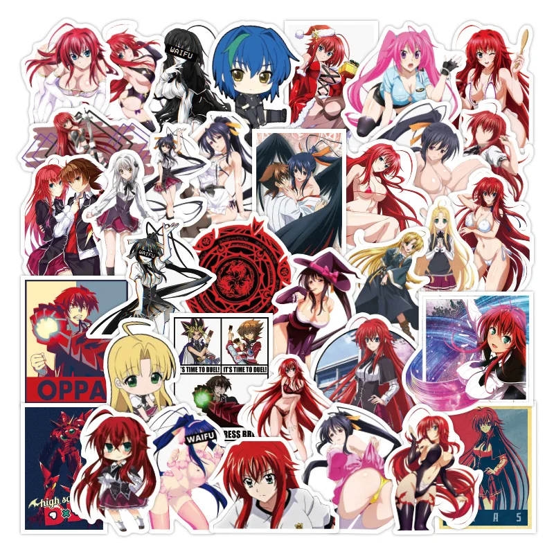 

100PCS Anime Demon High School DXD Stickers Hentai Sexy Girls Motorcycle Skateboard Laptop Guitar Suitcase Waterproof Stickers