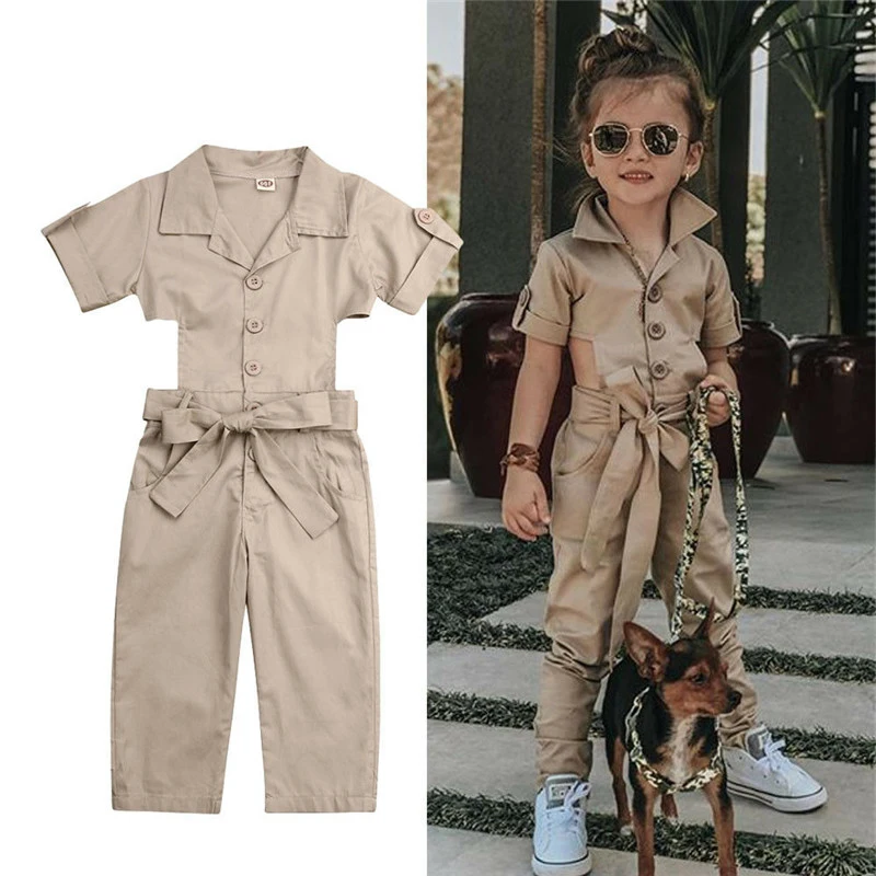 Kids khaki jumpsuit Clearance