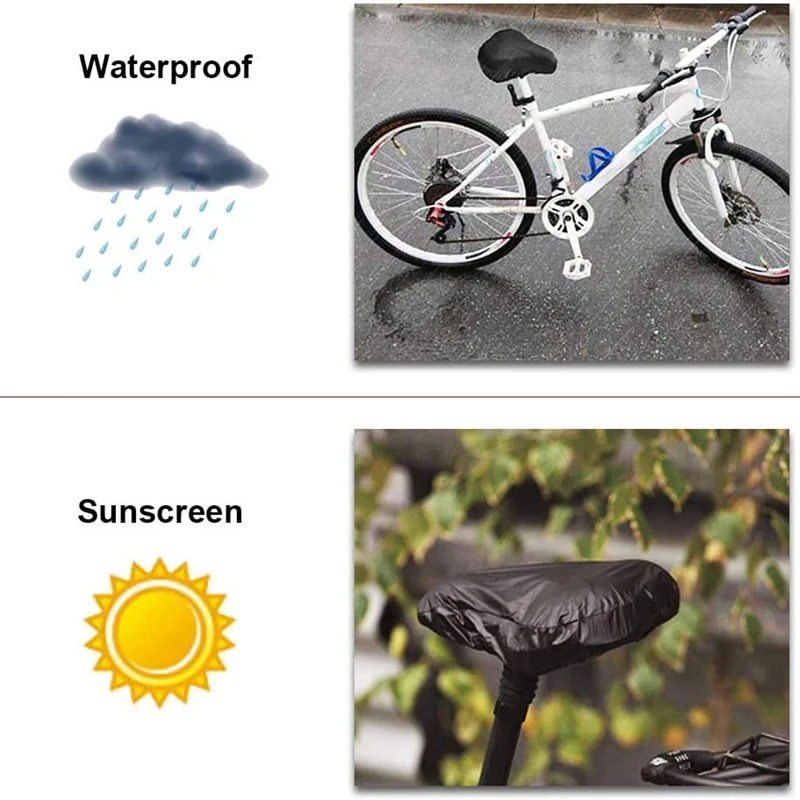Gaoominy 3Pack Bike Cover Waterproof Rain Cover Bicycle Saddle Bicycle Protector Shield Bicycle Accessories