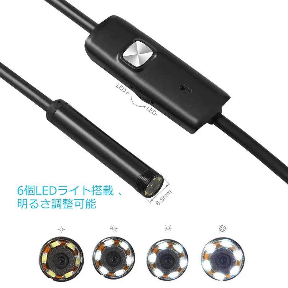 3 в 1 8 мм Тип usb-закрытая акционерная Компания C& для Android армированный чехол для телефона из поликарбоната и эндоскоп 2.0MP 2/5 м кабель 6 светодиодный Водонепроницаемый инспекции Камера для портативных ПК