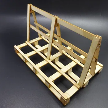 

Glass Transport Wooden Frame Support Model Scene Decoration For Tamiya 1/14 RC Truck Tipper Scania Actros RC Crawler TRX4 SCX10