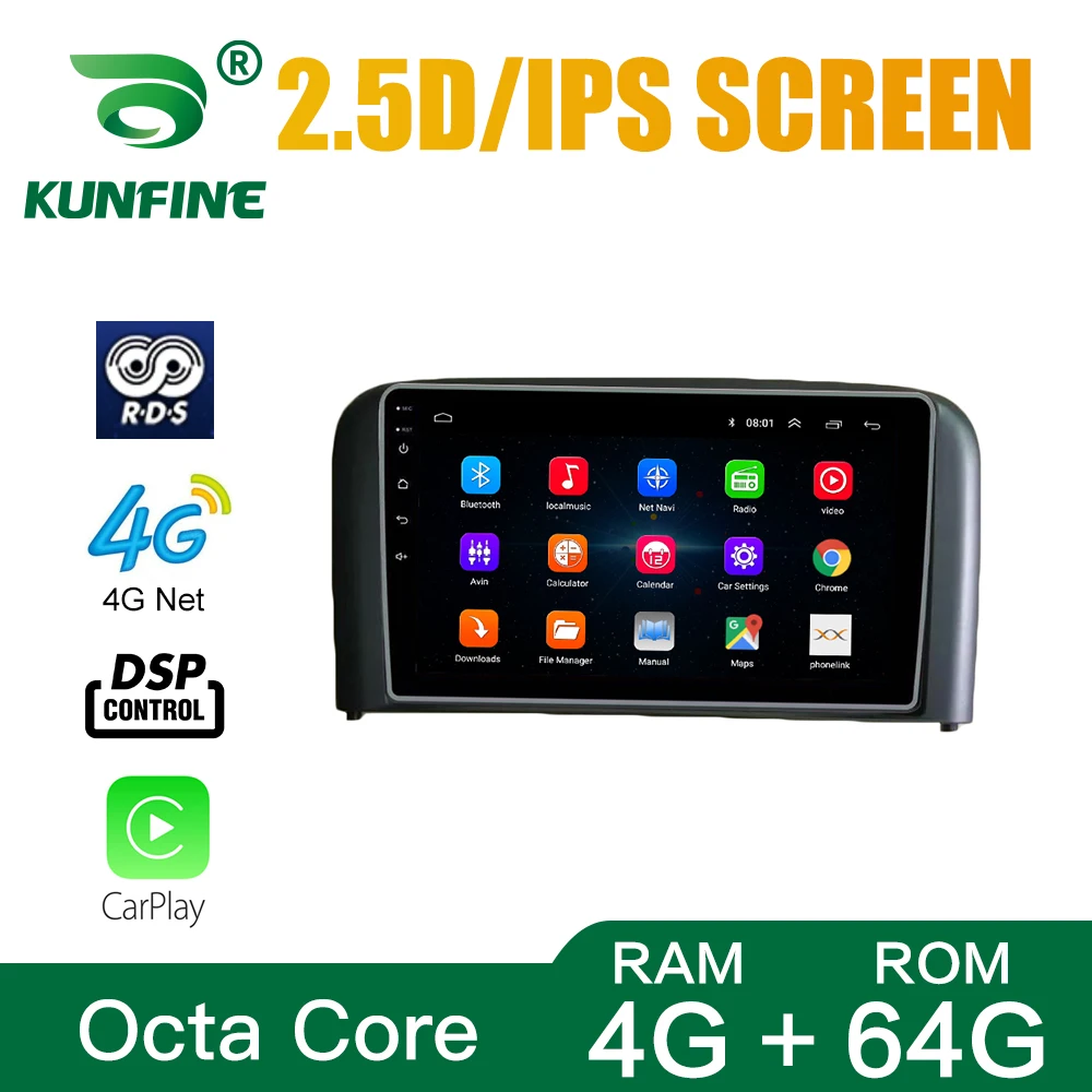 Автомобильный стерео-проигрыватель для VOLVO S80 2001 2002 2003 2004 2005 2006 Android Core Octa 10 0