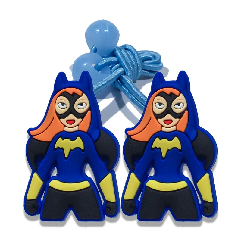 6 пар/лот DC Super Hero Аксессуары для волос для девочек для женщин лента для волос резинка для волос мягкие украшения на голову Детские волосы эластичные заколки