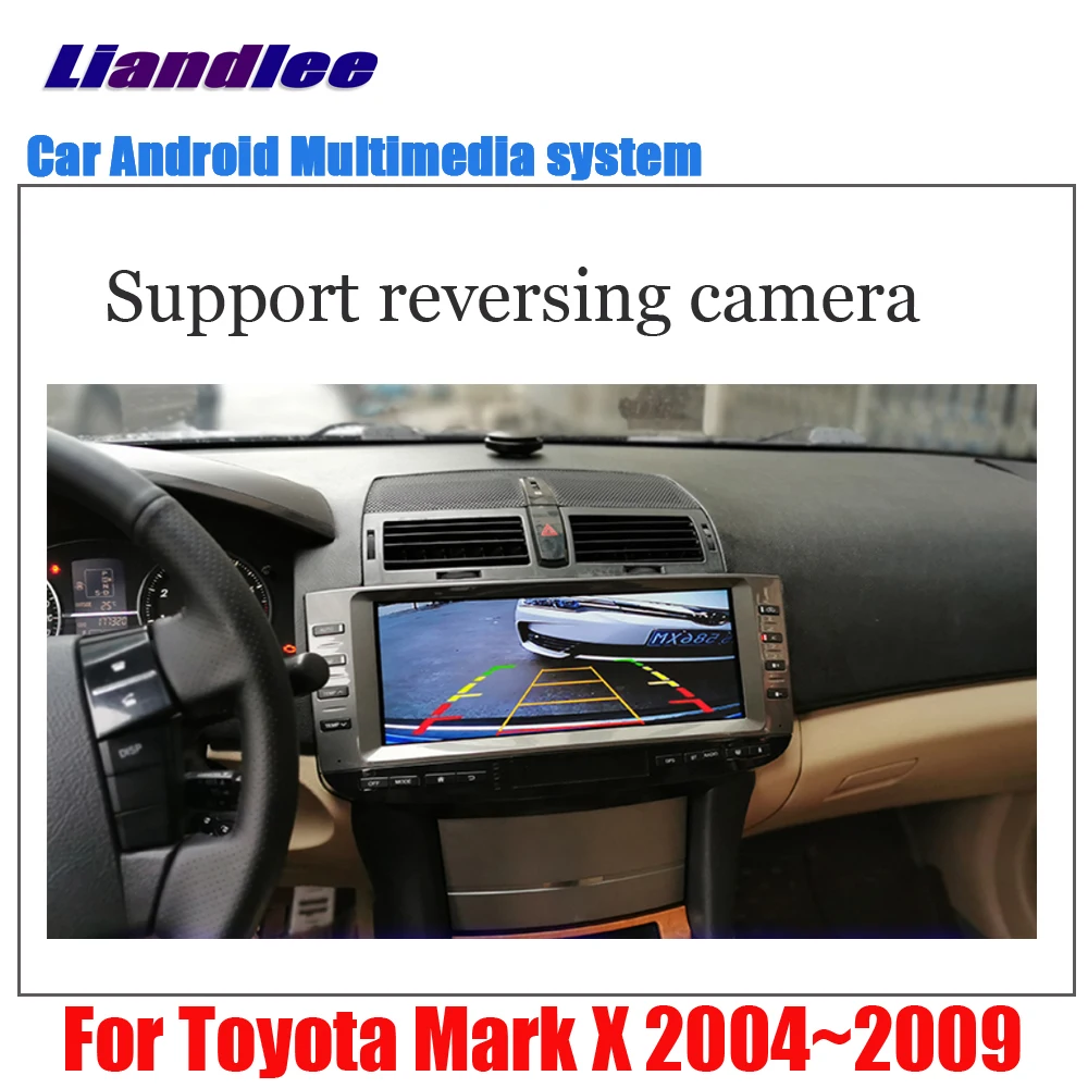 Liandlee 12,3 дюймов Android для Toyota Mark X 2004~ 2008 2009 Автомобильный экран Carplay камера Wifi BT gps Navi Карта Навигация медиа