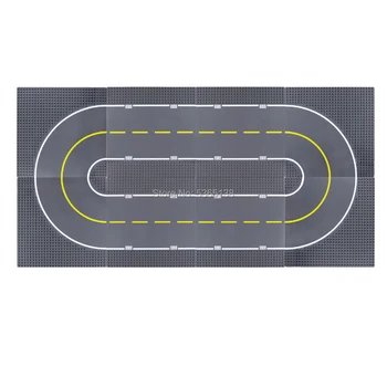 

City Accessories Road Base Plates 10"x10" Street Straight Curve Baseplates for Brick Block City Building Compatible Major Block