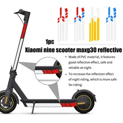 1 комплект сменная часть Защитная DIY ПВХ декоративная клейкая Светоотражающая наклейка съемный скутер аксессуары для Xiaomi MaxG30