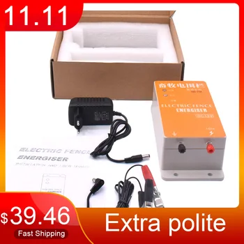 

10KM Electric Fence Solar Energizer Charger Controller Animal Horse Cattle Poultry Farm Shepherd Alarm Livestock Tools