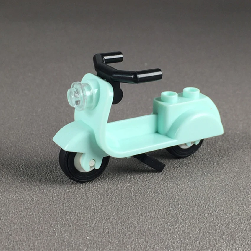 Legoings City Street View Figure Accessories Building Block Motorcycle Lamb Safety Helmet MOC Kit Brick Children DIY Toys Gift (5)