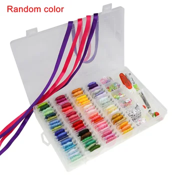 

72 Colors Friendship Bracelets Home Sewing Weaving Tool Crocheting Embroidery Thread Kit Cross Stitch String Decorating With Box