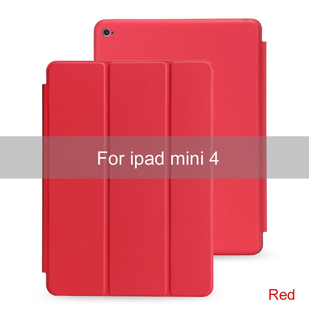 For mini 4 Essidi чехол для Apple ipad mini 1 2 3 4 Smart Funda Подставка для планшета откидная крышка для ipad mini 4 3 2 1 Folio - Цвет: For mini 4