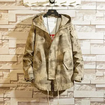 

Pop Hooded Jacket Men Fashion Coat Nice Spring Autumn Hip Pop Jackets Man Streetwear VogueSolid Color Young Jacket Coat