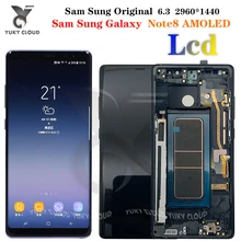 

Original 6.3' SUPER AMOLED LCD Display For Samsung Galaxy NOTE8 LCD N9500 N950FD N950U Display Touch Screen Digitizer Assembly