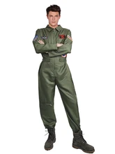  Air Force Warcraft Fighter Pilot Uniform Cosplay Costumes Halloween Carnival Party Adult Performance Clothing  Cool Handsome 