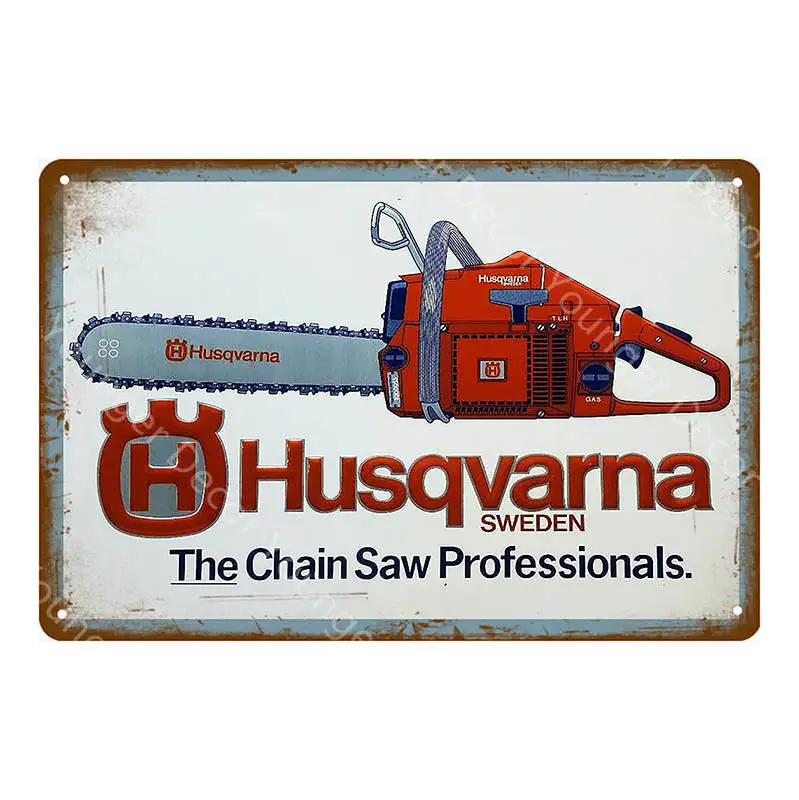 YD7838 Фермерский гаражный магазин Декор Homelite Poulan Husqvarna цепные пилы винтажные металлические знаки плакат Настенная Наклейка художественная доска фермерские инструменты - Цвет: YD7838