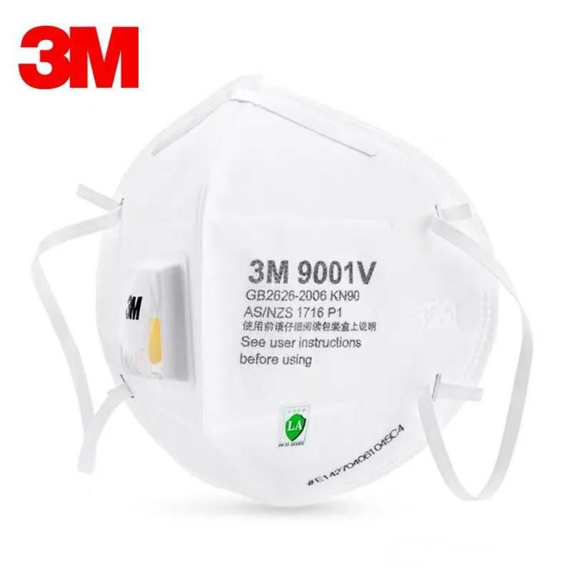 

In Stock N95 3M KN95 Mask 9001V with breather valve Anti virus N95 Dust Protective Dustproof PM2.5 Protective Mask Reusable KN9