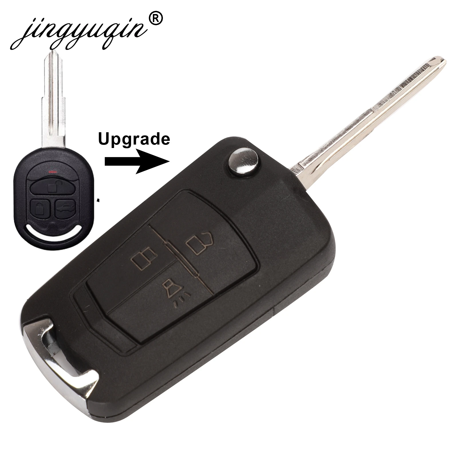 

jingyuqin Modified Folding Remote Key Shell for Chevrolet Lacetti Optra Nubira Vehicle Pocket Buick Alarm 2005 - 2009 Fob Case