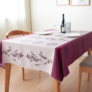 

Rural Simple Waterproof Tablecloth Rectangular Kitchen Coffee Table Mat Lace Plaid Design Toalha De Mesa Party Decoration EC50ZB