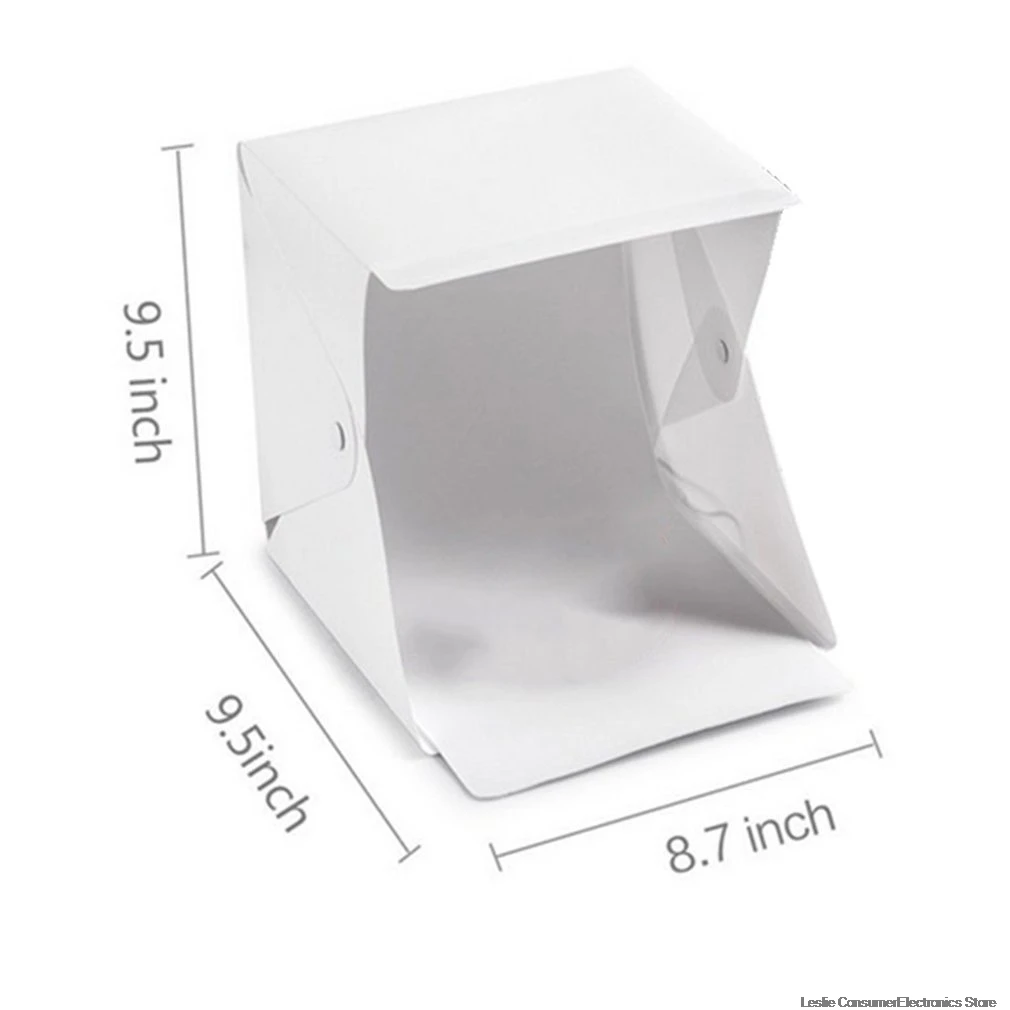 Mini Folding Lightbox Photography Photo Studio Softbox LED Light Soft Box Photo Background Kit Light box for DSLR Camera