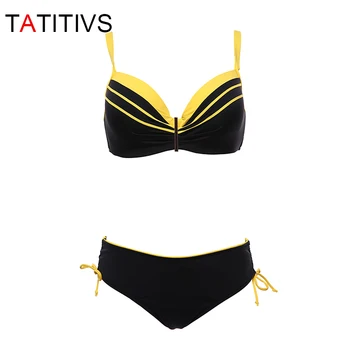 

TATITIVS Plus Size Swimwear Bikinis Women 2020 Summer Sexy Large Cup Bikini Set Push Up Swimsuits Swimwear Bathing Suit Biquini