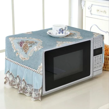 

Luxury Dust Cover Microwave Oven Covers Lace Dust Cover Wear Resistant Cloth Dustproof Cloth Durable Kitchen Decoration