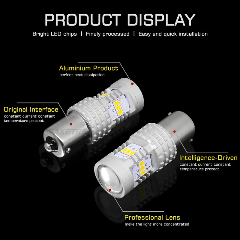 2x 1100LM BA15S P21W 1156 светодиодный S25 1157 BAY15D 7440 7443 W21W Белый Автомобильный задний стоп-сигнал заднего хода DRL сзади Парковка лампы