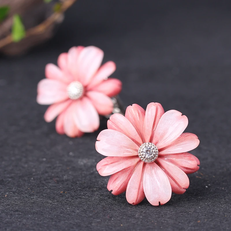 MIQIAO New Flower Ring Italian Craftsmanship 925 Sterling Silver