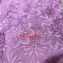 Натюрморт, нигерийская кружевная ткань, Высококачественная хлопковая кружевная ткань с камнями, последние кружева из вуали, швейцарская 5 ярдов/лот