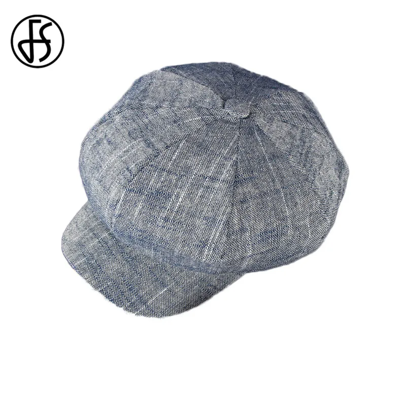 FS осенний хлопковый берет, винтажная восьмиугольная кепка на весну и зиму, Женская Повседневная Кепка в стиле Гэтсби, плоская кепка s