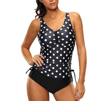 

swimsuit woman 2019 two piece Womens Swimming Tankini Padded Swimsuit Monokini Push Up s Swimwear big sizes biquini bikini mayo