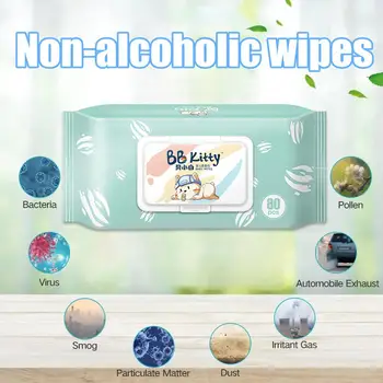 

Baby Infant Antibacterial Wet Wipe Tissue Clean Hand Health Care 80 Wipes/Pack Skin Cleaning Baby Care Tools Bacteria Disinfect