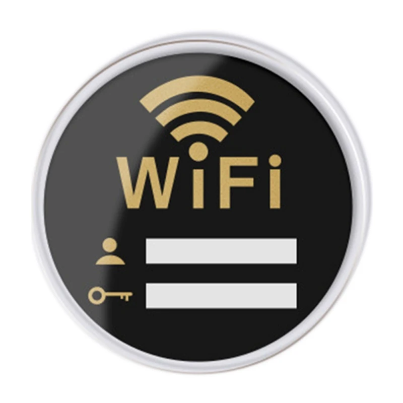 Wifi знак 3D акриловые зеркальные настенные наклейки перезаписываемая учетная запись и пароль для общественных Shope wifi вывески