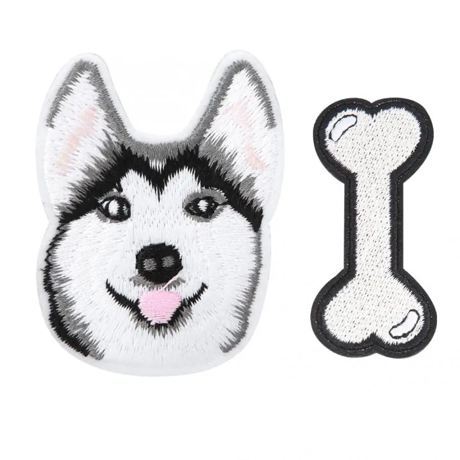

patches 10Pcs DIY Hand-Made Dog/Bone Shape Sewing Embroidery Cloth Patches Clothes Accessories High quality cloth material