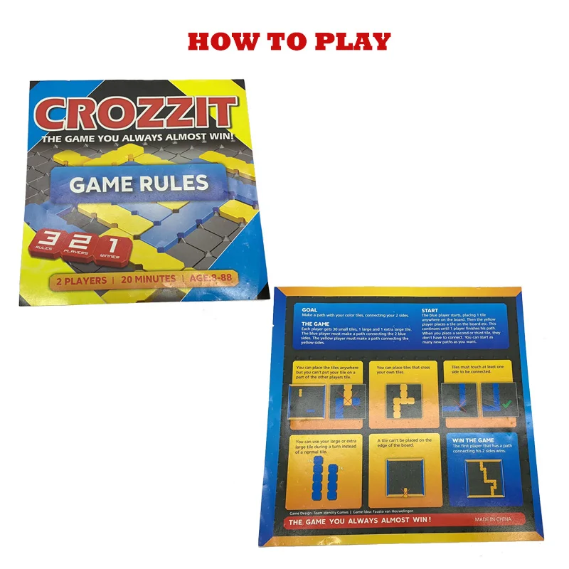 Семейная игровая Игра настольная образовательная Интерактивная Crozzit Duo игрок мальчик девочка подарок на день рождения игрушки Детская игра