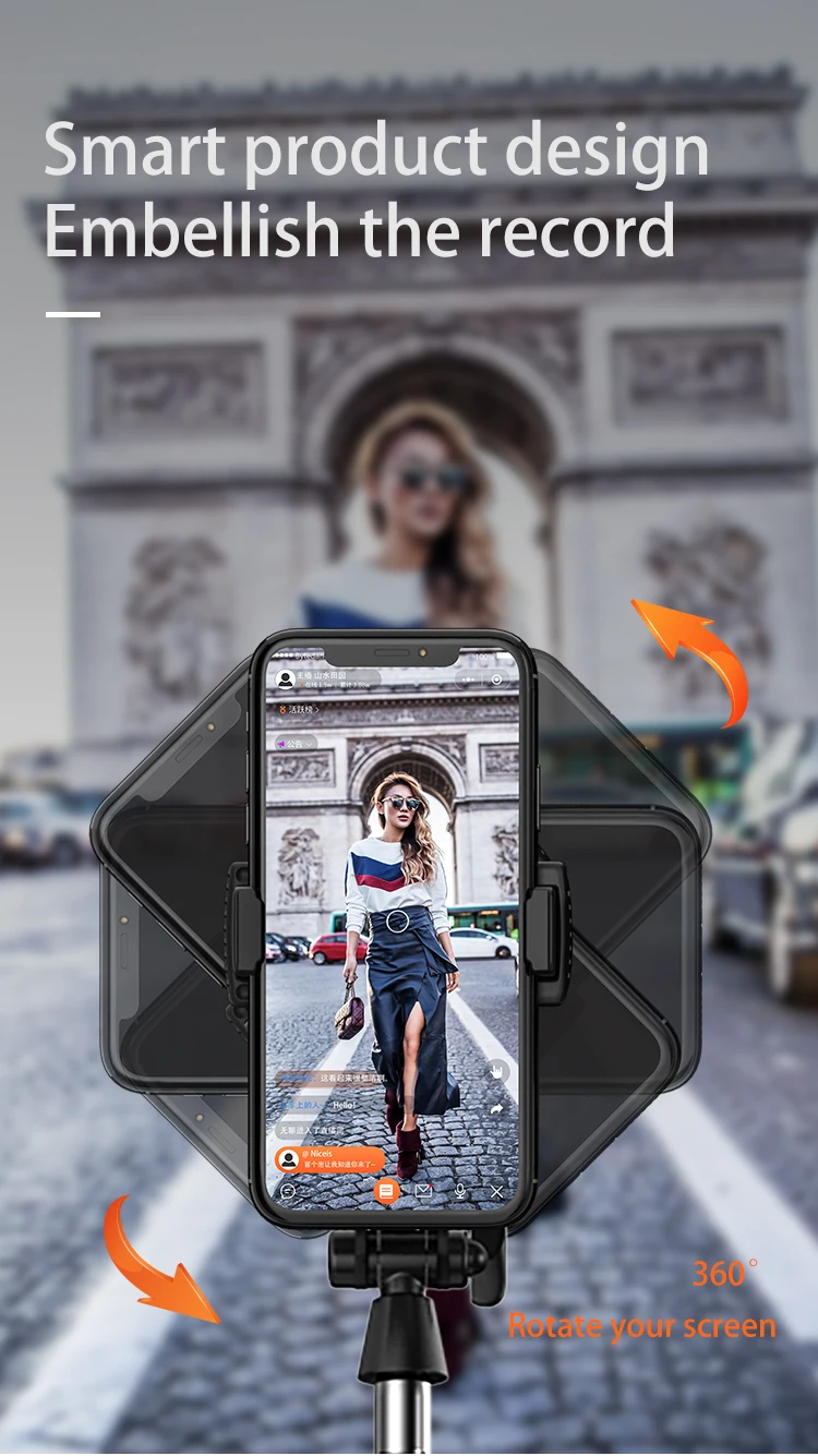 Portable Mini Selfie Stick Tripod 360 Rotation 155CM Handheld Gimbal Monopod For Smartphone Tablet