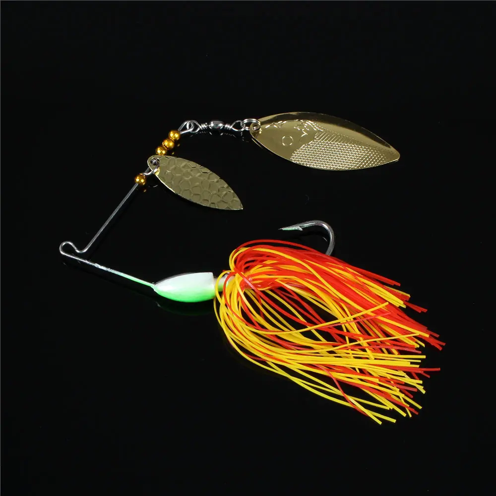 SF Spinner Baits Spinnerbaits Skit Jigs Trailer Hook for Bass Fishing 0